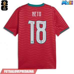 Lacne Muži Futbalové dres Portugalsko Pedro Neto #18 MS 2026 Krátky Rukáv - Domáci